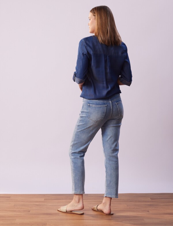 Blusa Tencel JEAN OSCURO
