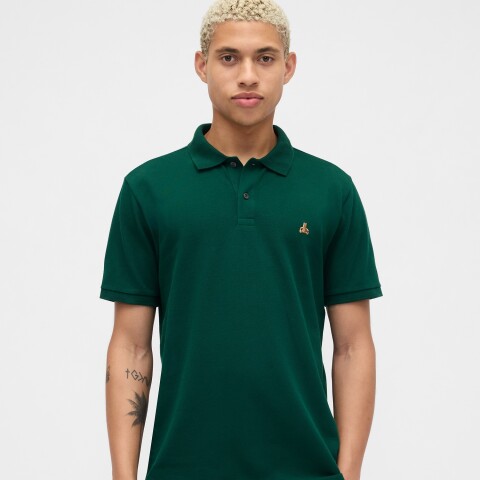 V-FRCH SS BRANNAN POLO EVERGREEN GLAMOUR