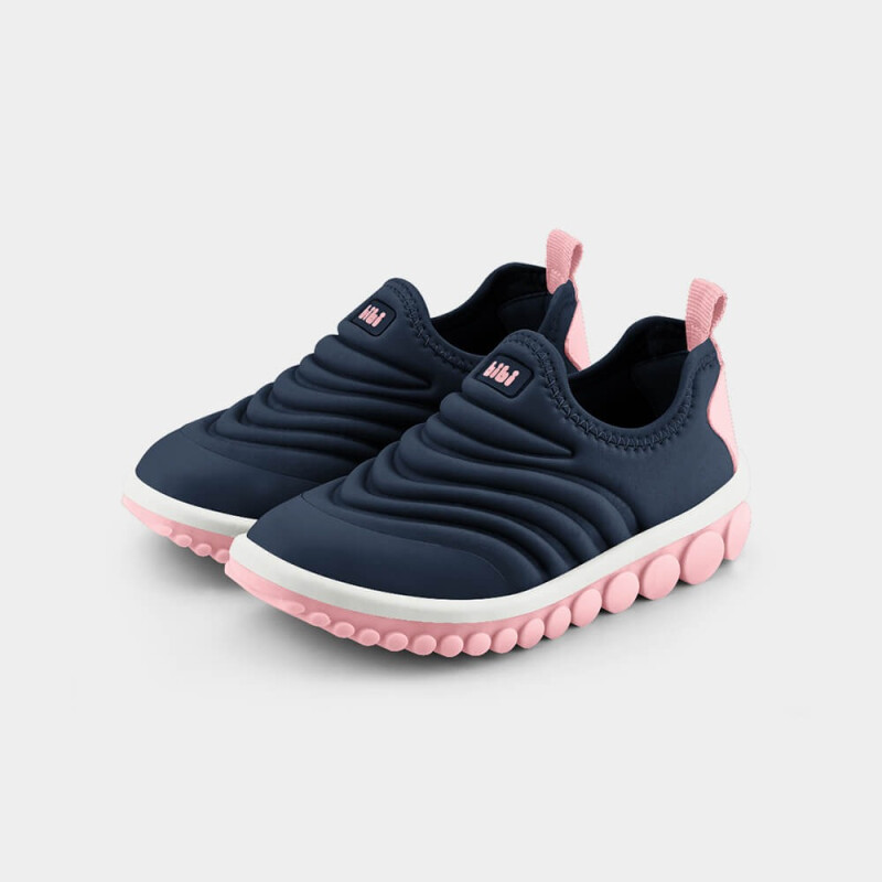 Championes de Niños Bibi Roller 2.0 Azul Marino - Rosa