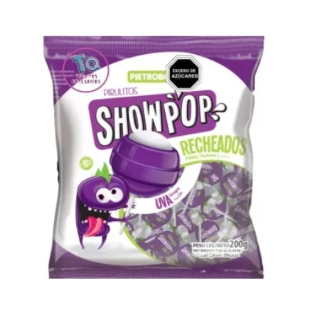 CHUPETIN RELL SHOWPOP 480G/24U UVA CHUPETIN RELL SHOWPOP 480G/24U UVA