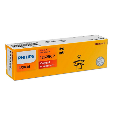 LAMPARA - LAMPARA PHILIPS BAX 12V 1.2W BX8 4D BLACK CP PHILIPS LAMPARA - LAMPARA PHILIPS BAX 12V 1.2W BX8 4D BLACK CP PHILIPS
