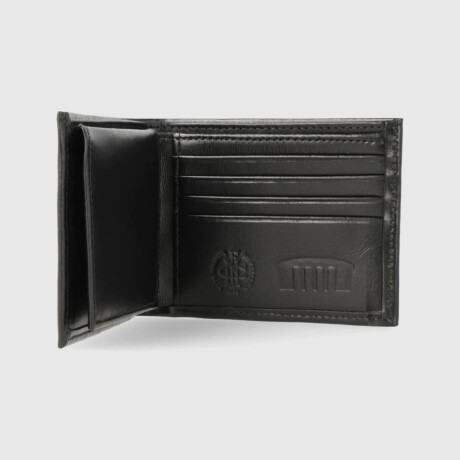 Billetera de Cuero Garnié Nacional Oficial Negro