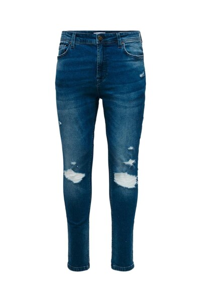 Jeans Rasgados Blue Denim