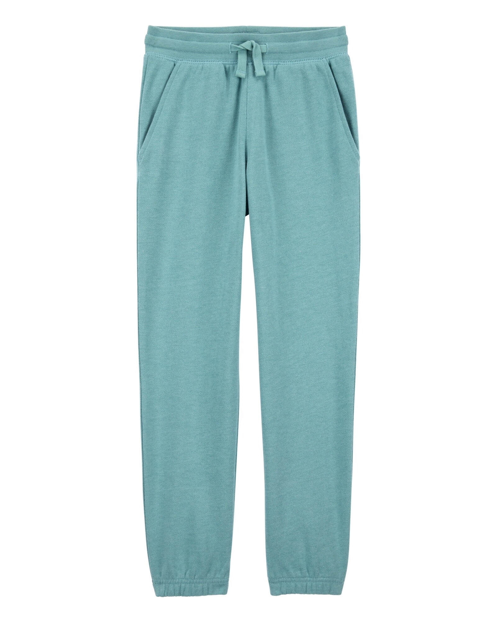 Pantalón deportivo de algodón, con logo, verde Sin color