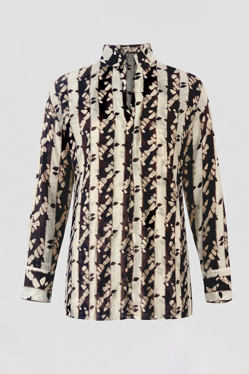BLUSA HANNA ROCIO MARRON