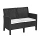 Set Nova de Resina UV con Diseño Moderno para Exteriores 2+1+1+ Mesa Símil Ratán Set Nova de Resina UV con Diseño Moderno para Exteriores 2+1+1+ Mesa Símil Ratán