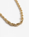 Collares Cortos Metal Collar Corto Cadena Torsada - Dorado