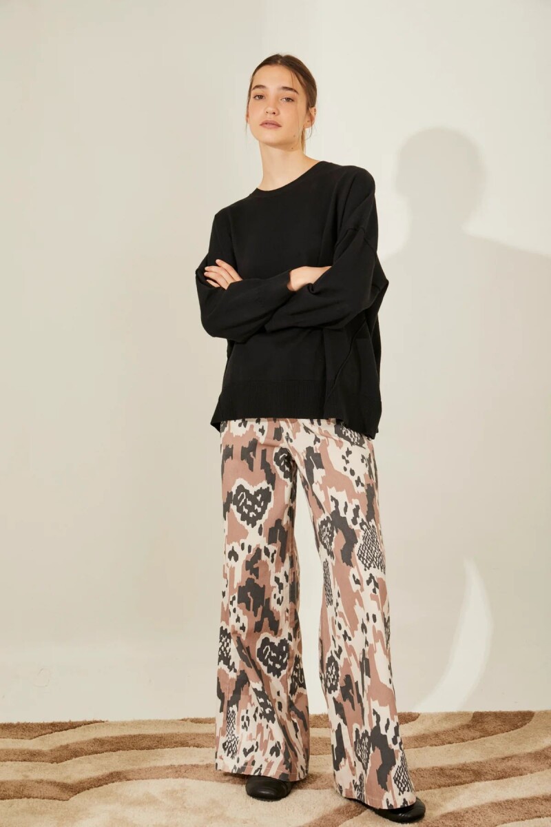 POLERA MALENA - NEGRO 