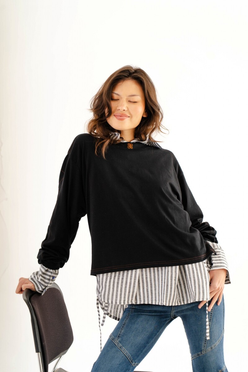 Remera NewPatch - Negro 