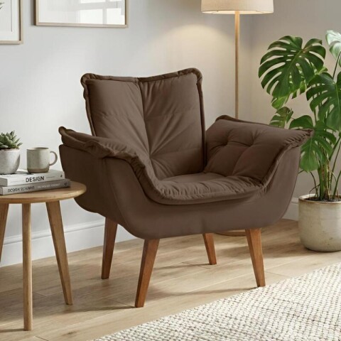 SILLON Butaca EROS Poltrona con asiento y espaldar de espuma revestido en terciopelo - Jolie 11 SILLON Butaca EROS Poltrona con asiento y espaldar de espuma revestido en terciopelo - Jolie 11