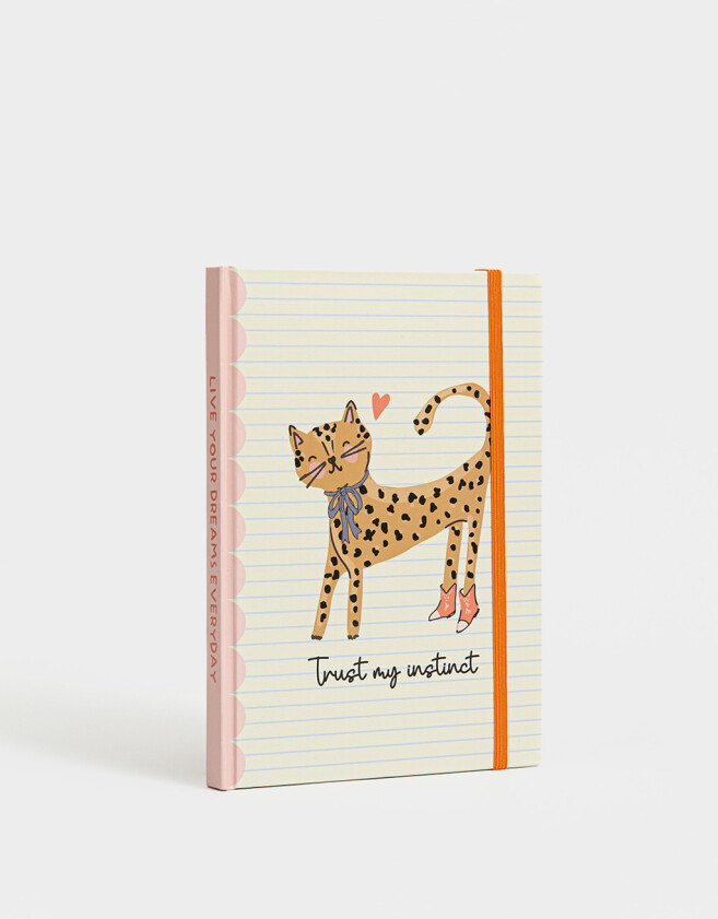 Anotadores Cuadernos y Memos Animalito Cuaderno A5 "trust My Instinct" - Combinacion Multicolor