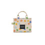 MARC JACOBS - THE WILD DAISY CANVAS SMALL TOTE BAG Blanco