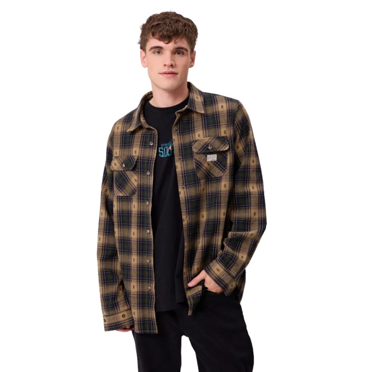 CAMISA NEVILLE XS-XXL - PETROLEO 