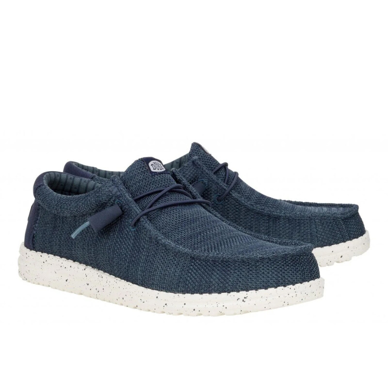 Zapatos Hey Dude Wally Stretch Mesh - Azul Zapatos Hey Dude Wally Stretch Mesh - Azul