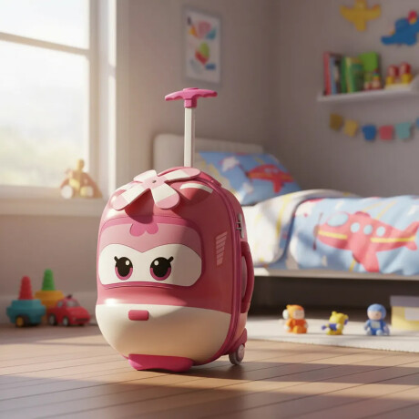 Valija Infantil Rígida Mochila Maleta Pequeña Escuela Viaje Rosa