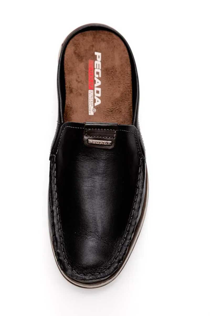 ZUECO PEGADA CUERO Negro