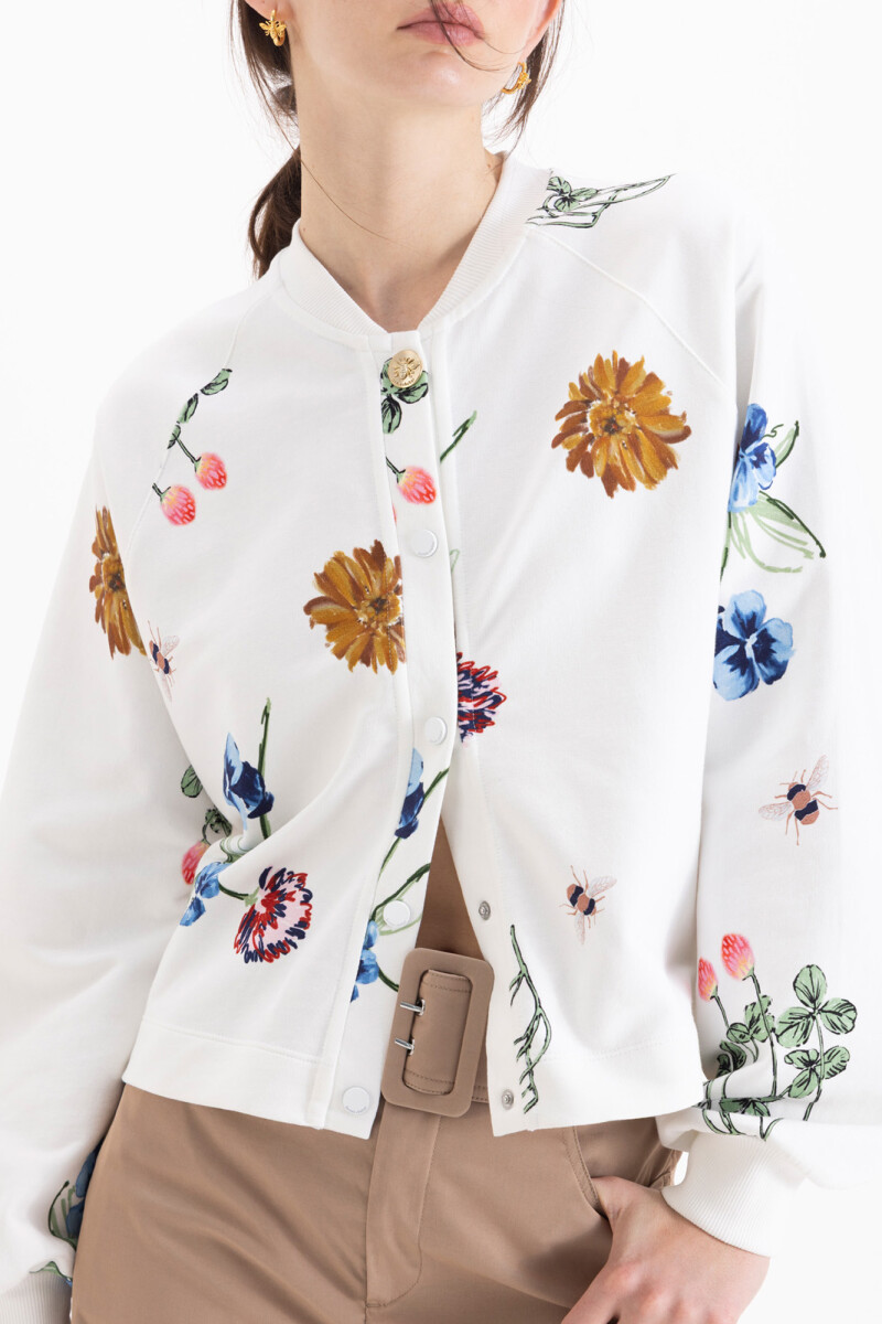 CAMPERA BRITISH Blanco
