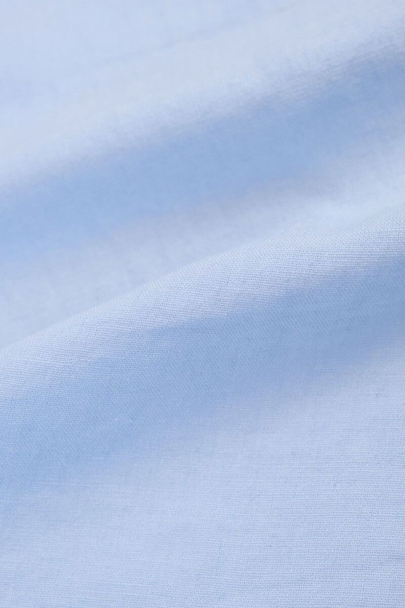 LONG SLEEVE LINEN SHIRT Celeste