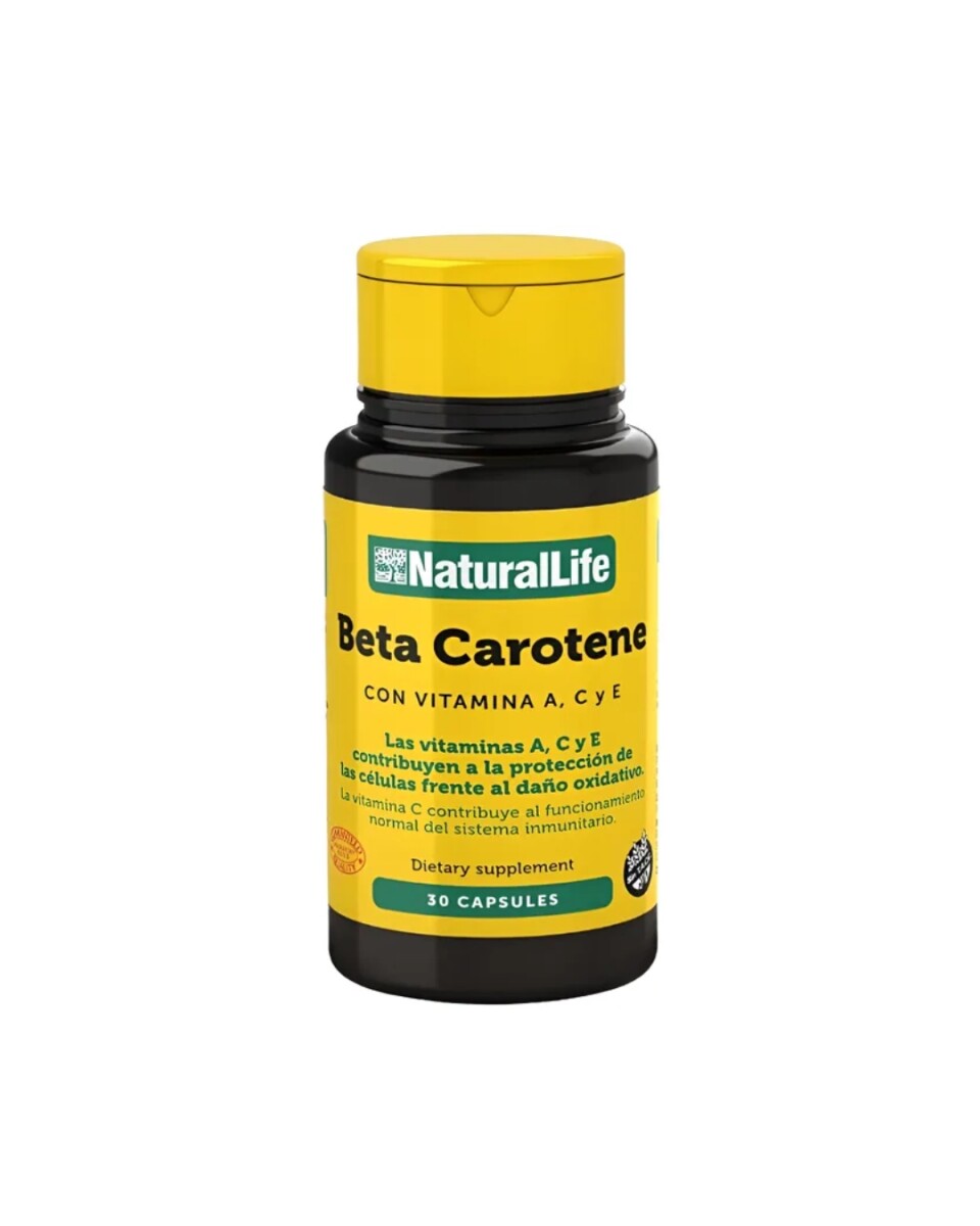 Beta Carotene 30 Cáps Natural Life 