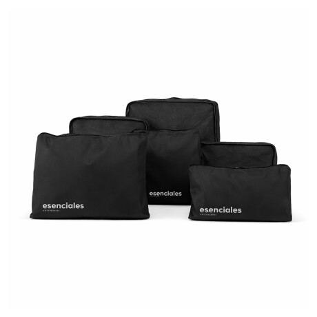 Set de 6 fundas para organizar equipaje Negro