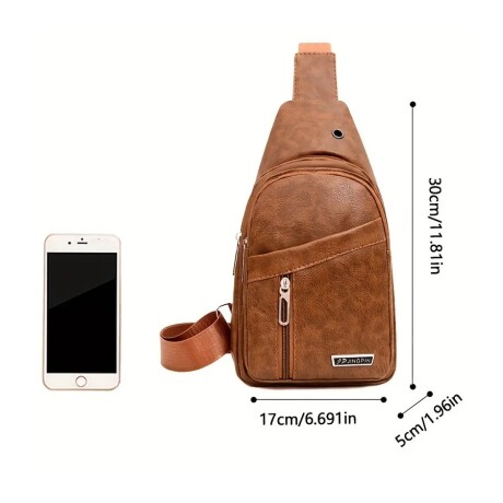 Riñonera Tipo Mochila Cuerina Cruzada 001
