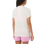 Salomon Remera manga corta Sense Aero SS tee GFX W para Mujer - Blanco Blanco