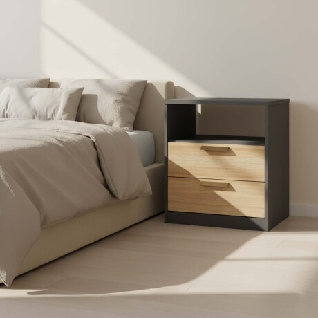 MESA DE LUZ MDF NEGRO VENETTO II