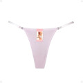 Tanga Colaless Ajustable De Algodón Lila Talla S-M