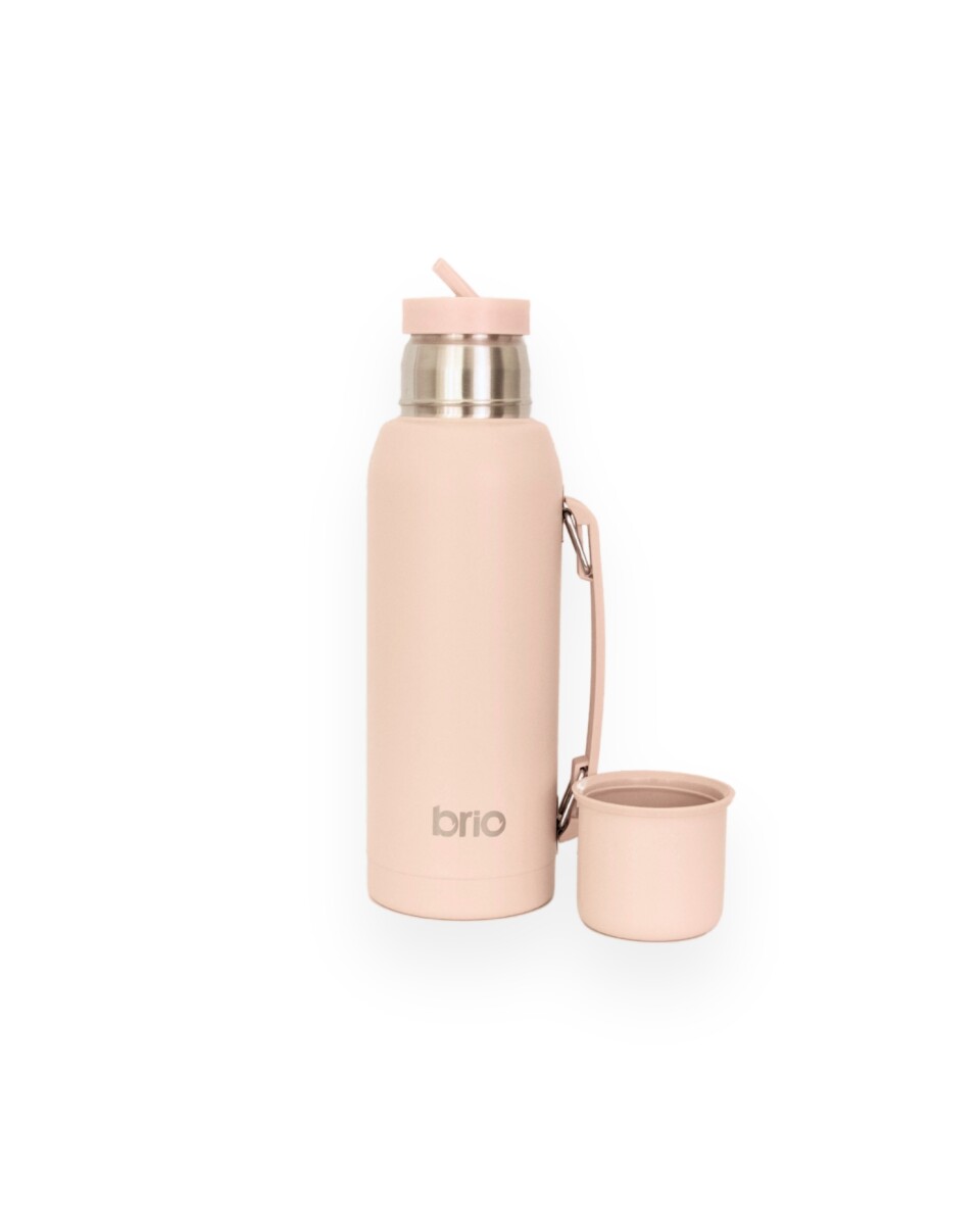 Termo 1 Litro Acero Inox brio Con Pico Cebador - Durazno 