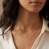 Colgante Oriana en oro amarillo 18k con brillante en doble virola Colgante Oriana en oro amarillo 18k con brillante en doble virola