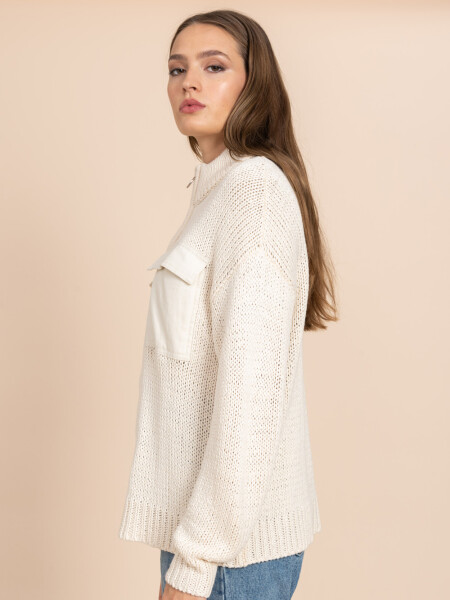 Sweater tejido Crudo