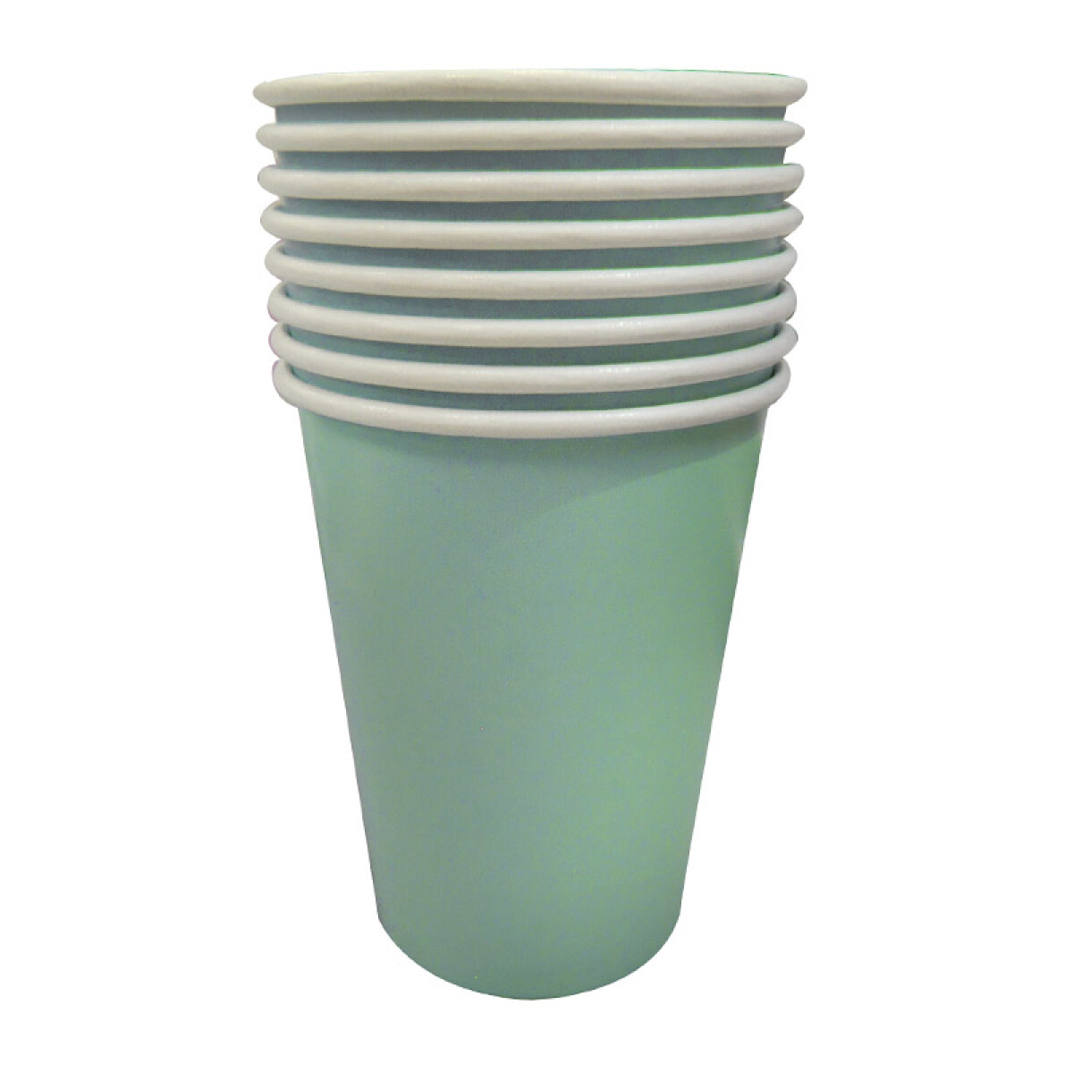 Vaso Grande Cotillón Pack x8 Variedad Colores - VERDE 