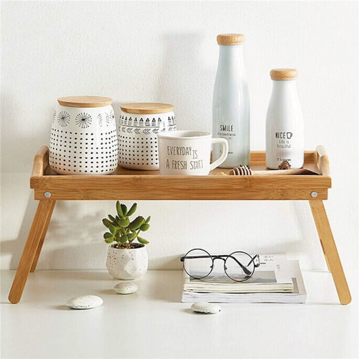 Bandeja de Madera de Cama Billi 