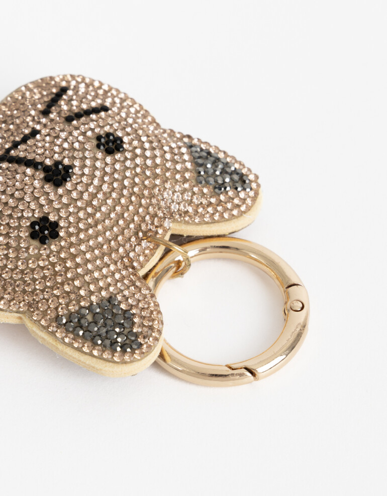 Llavero Strass Llavero Y Bag Charm Gato Strass - Combinacion Multicolor