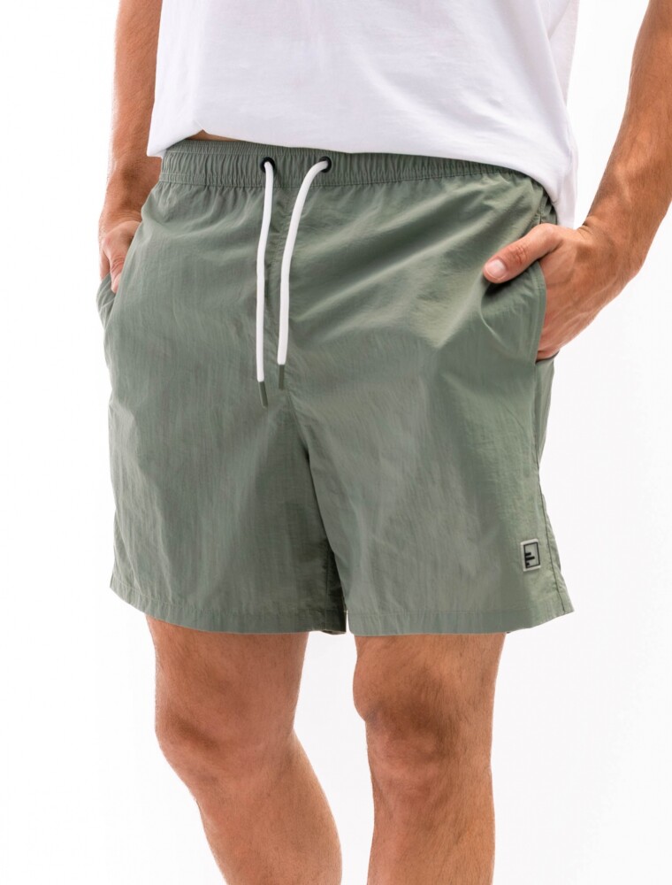 Short de Baño Taslon Buzios Kaki