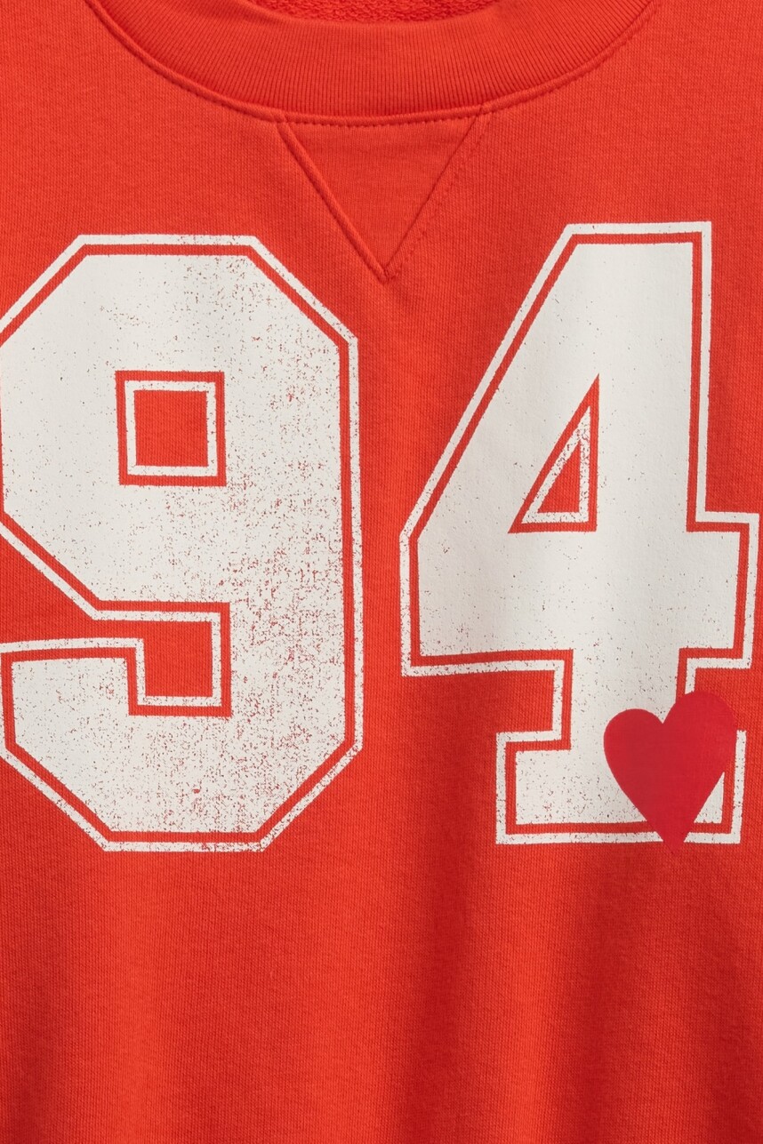 V-FRENCH TERRY CREW Poster Red