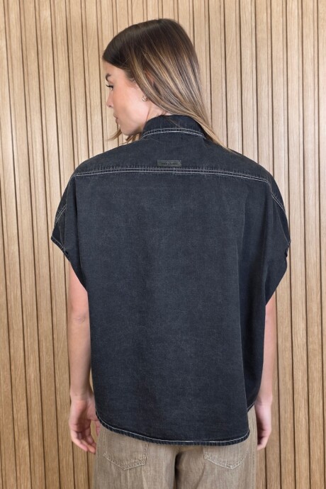 Camisa Rock Denim Negro