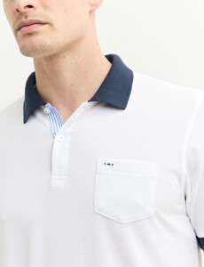 520753 REMERA HARRINGTON LABEL Blanco