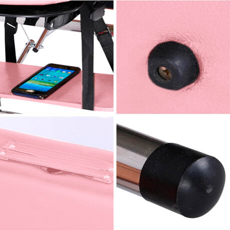 Camilla Masajes Plegable Regulable Profesional Rosa