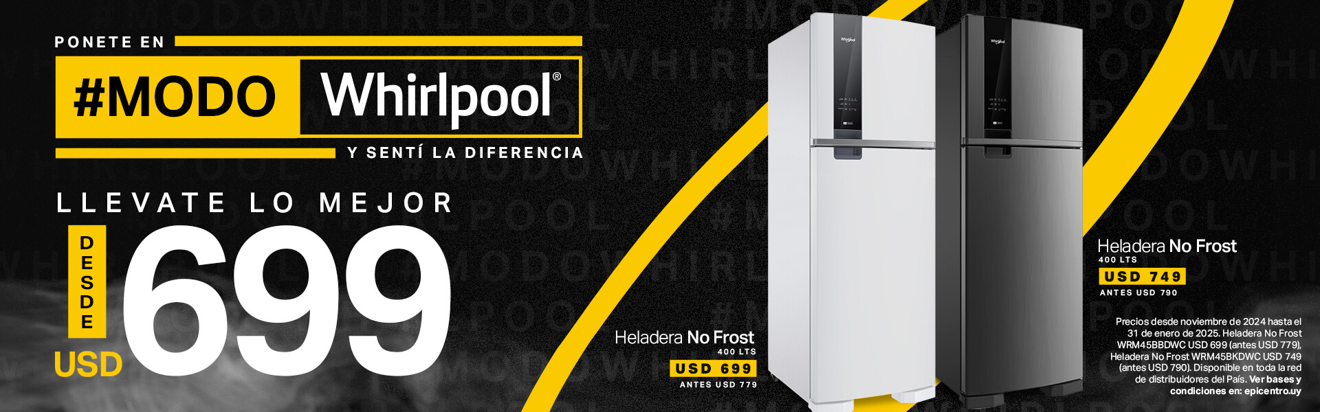 Modo Whirlpool Refri