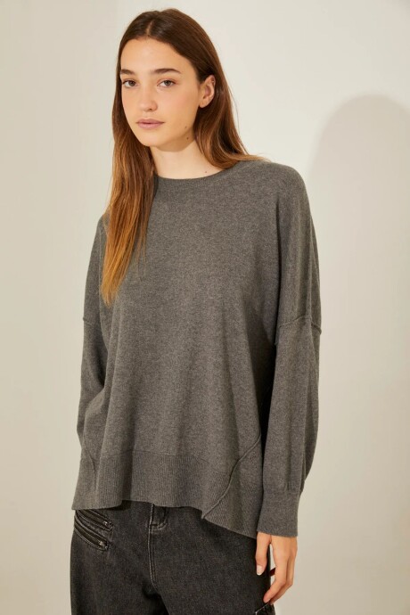 POLERA MALENA GRIS