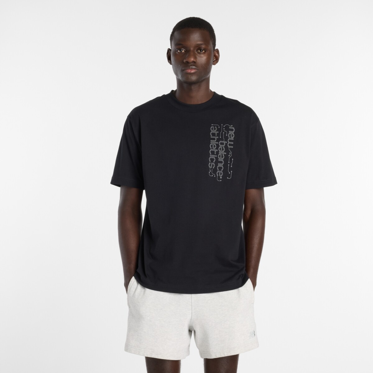 Remera Nwe Balance de Hombre - - MT6105FKBK - BLACK 