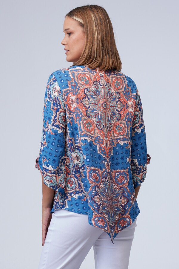 Blusa Print AZUL/MULTI