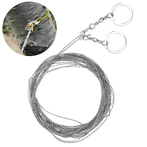 Sierra De Cuerda Manual Para Exteriores De 1 Metro Camping PLATEADO