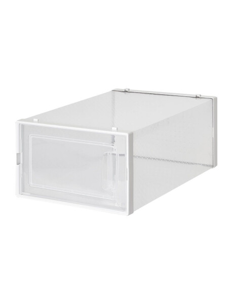 CAJA PARA ZAPATOS PLEGABLE 36X28X21CM TRANSPARENTE CAJA PARA ZAPATOS PLEGABLE 36X28X21CM TRANSPARENTE