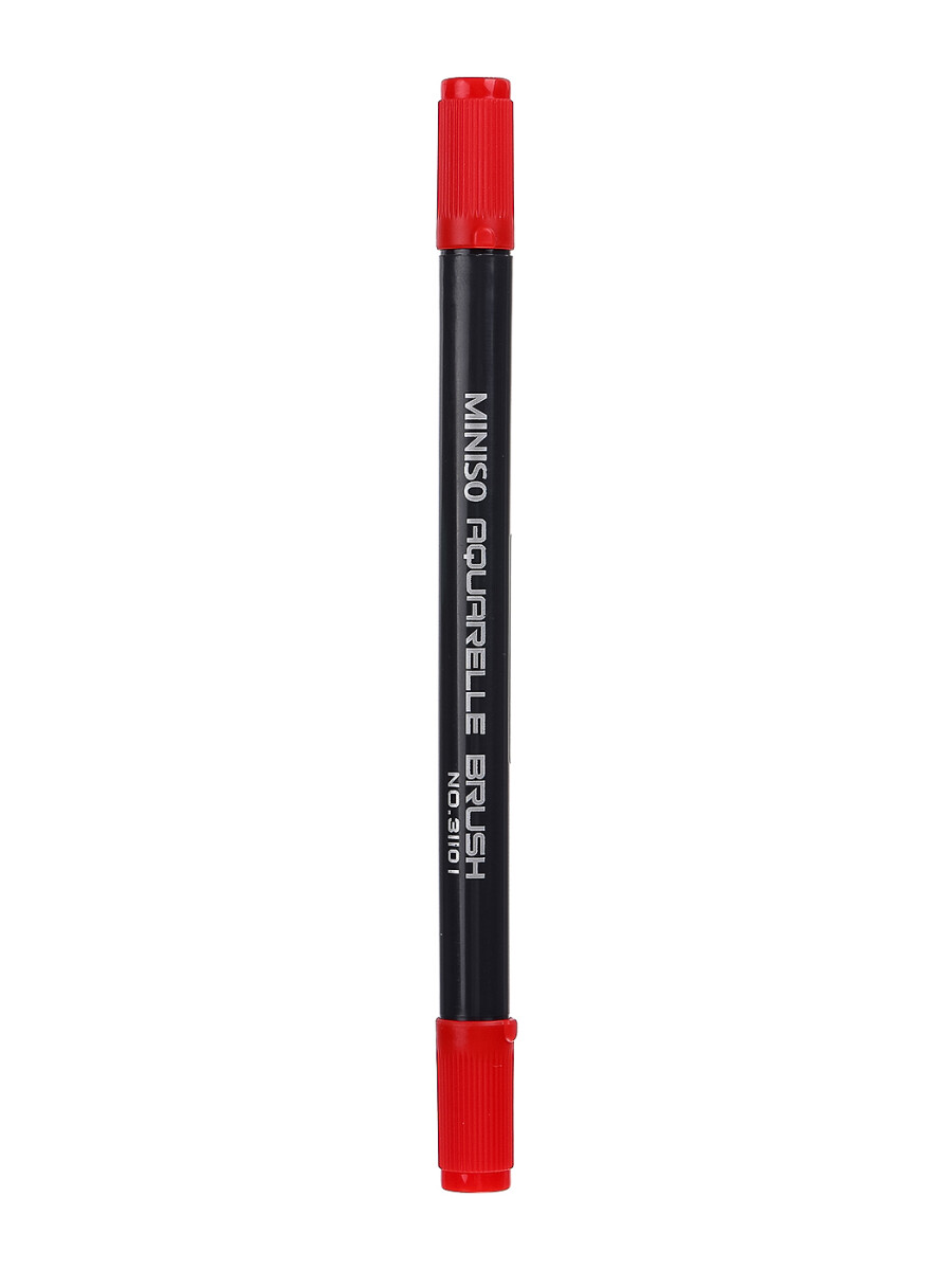Marcador doble punta - rojo 
