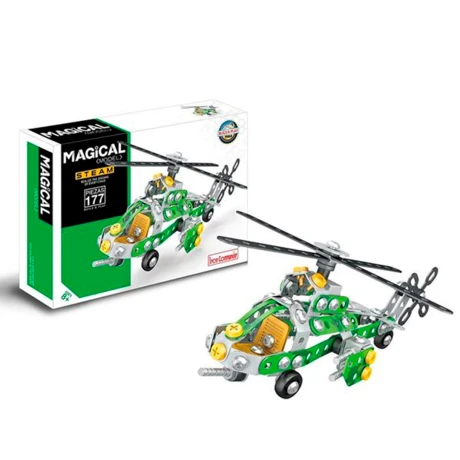 Set de Construcción Helicóptero Acero Inoxidable 177 Pz 001