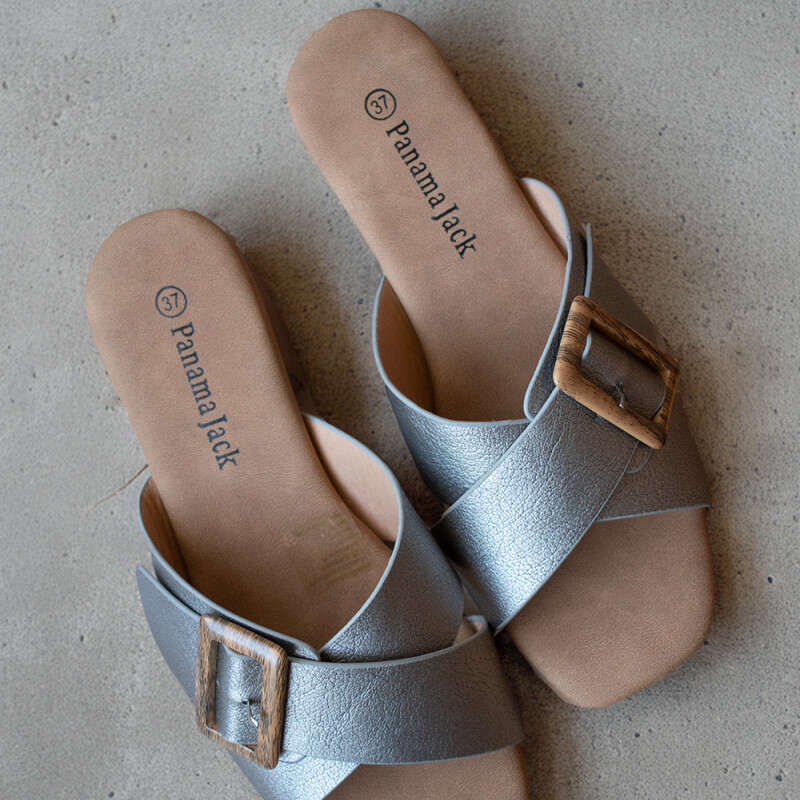 Sandalia de dama Panama Jack PEWTER