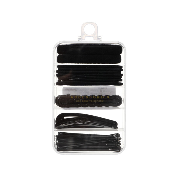 Accesorios de cabello 36pcs negro