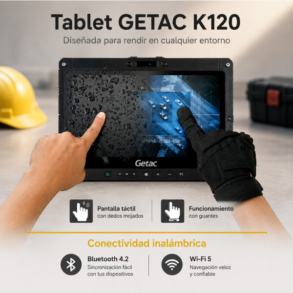 Notebook Gatec K120 Robusta Para Trabajo I5 16gb 256gb NOTEBOOK RFPL GETAC K120 I5/16/256/12/TS